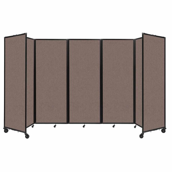 Room Divider 360 Folding Portable Partition 14' x 7'6" Latte Fabric